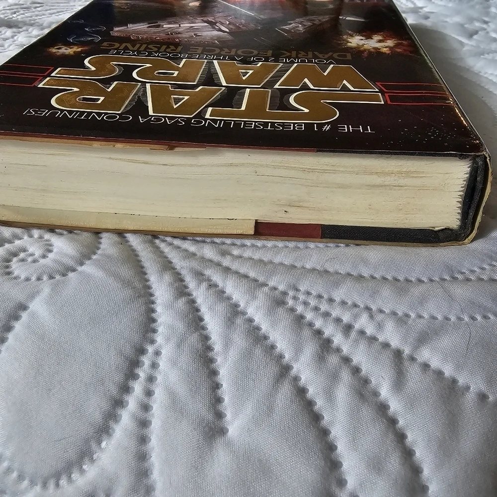 Vintage Star Wars Dark Force Rising Book By Timothy Zahn, Hardcover, Marks